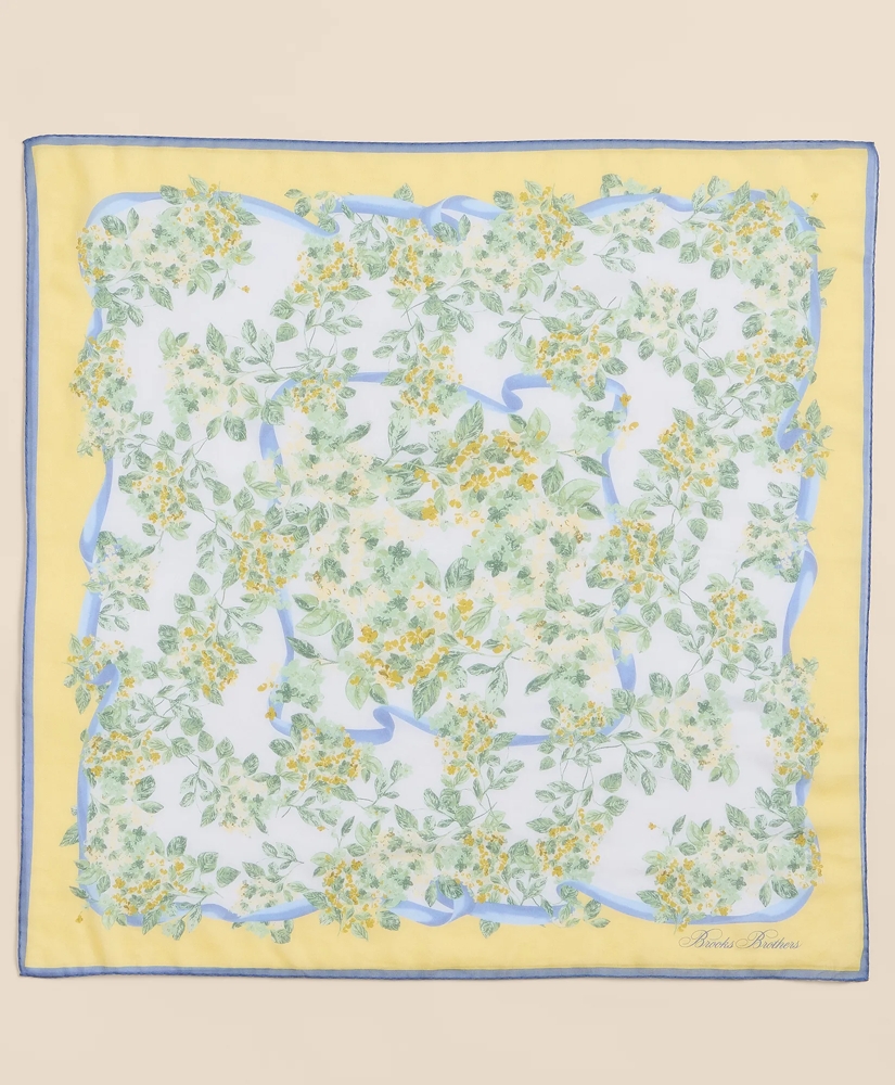 Cotton-Silk Floral Scarf, image 4