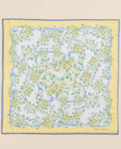 Cotton-Silk Floral Scarf, image 4