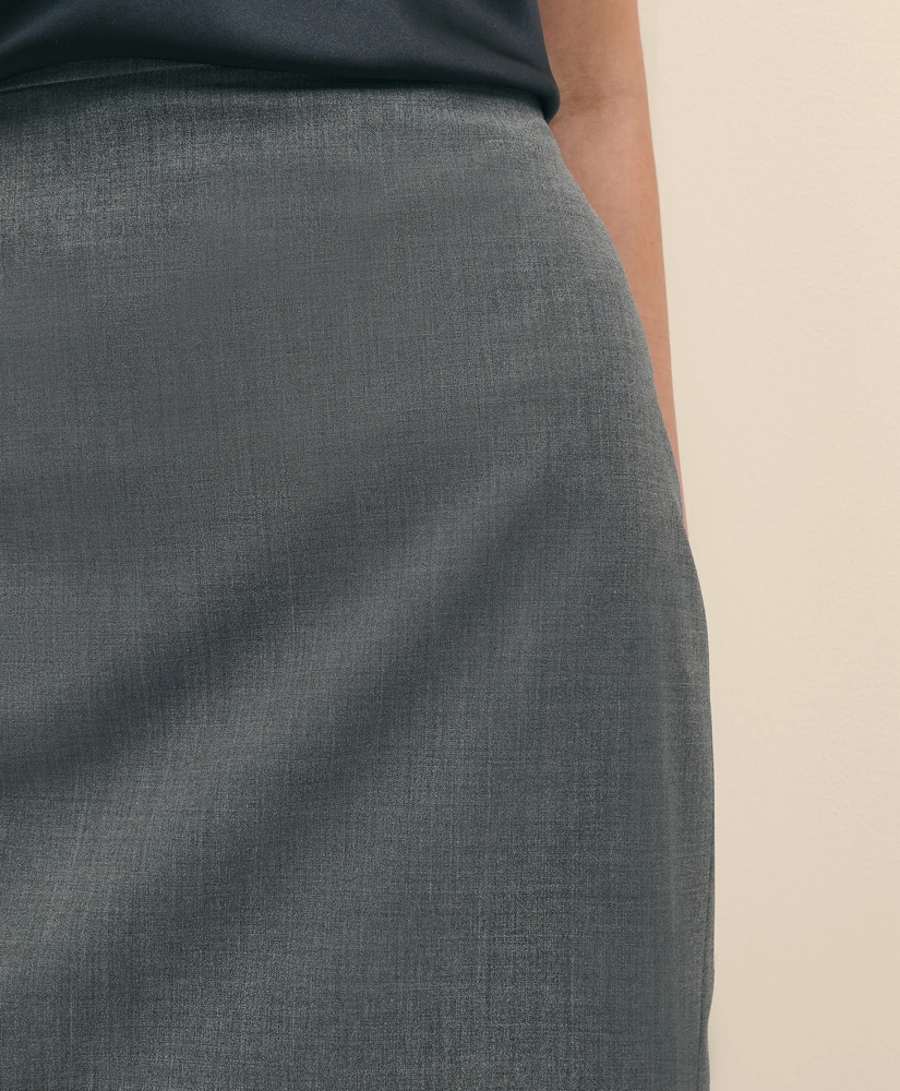 The Essentials Brooks Brothers Stretch Wool Pencil Skirt, image 4