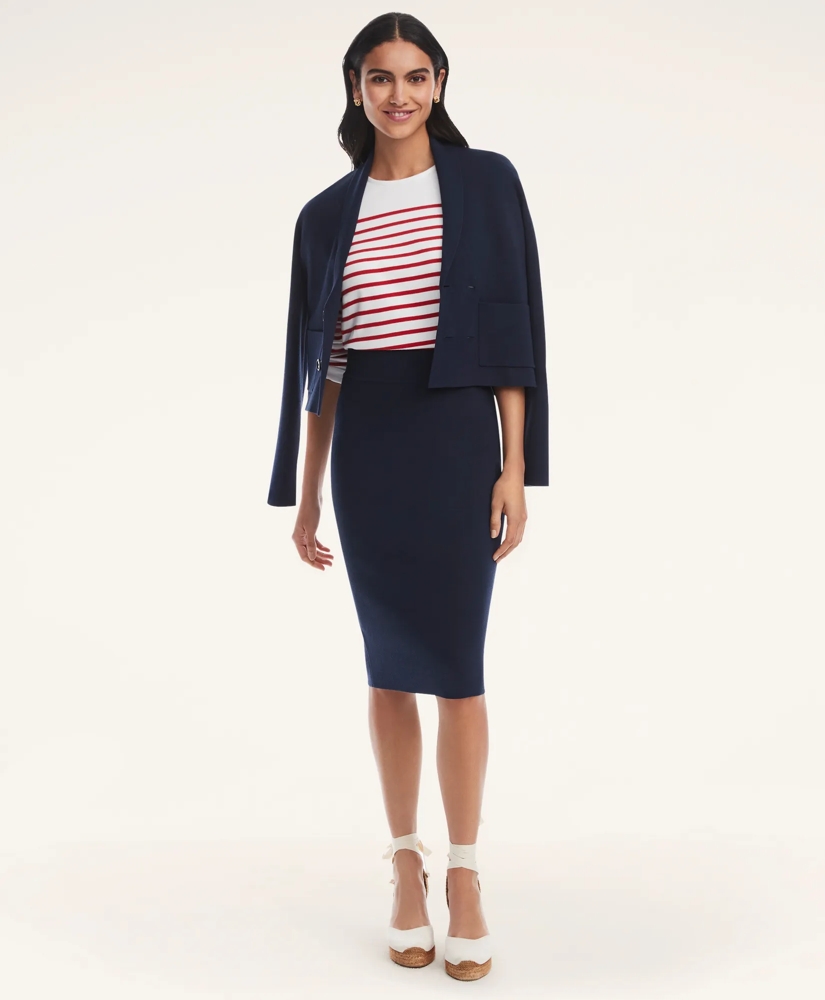 Ribbed Knit Sweater Skirt, image 2