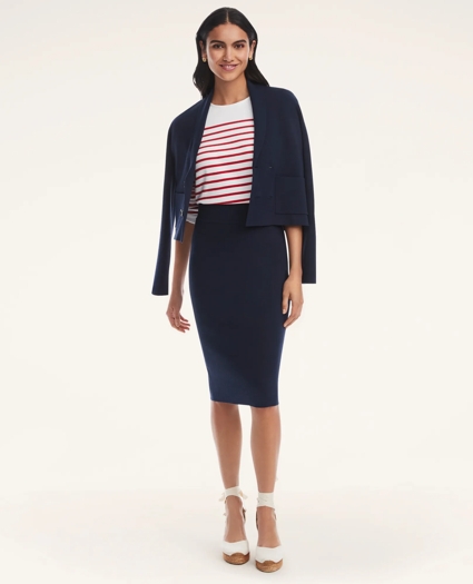 Ribbed Knit Sweater Skirt, image 2