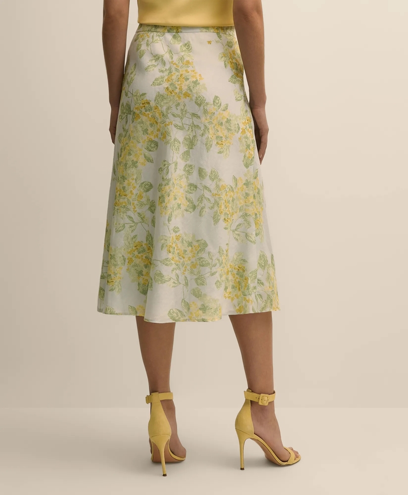 Linen A-Line Waist-Tie Skirt, image 4