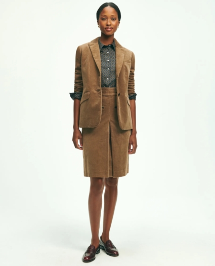 Cotton Corduroy A-Line Skirt, image 3