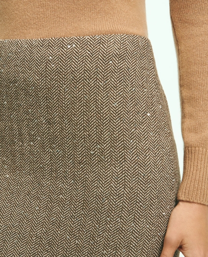 Wool Blend Sequin Pencil Skirt, image 4