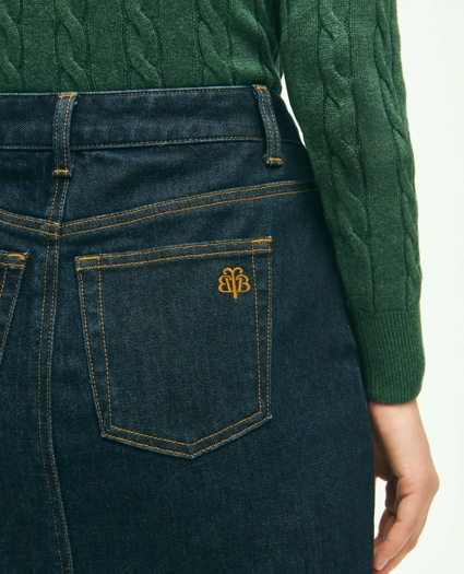 5-Pocket Slim Denim Pencil Skirt, image 6