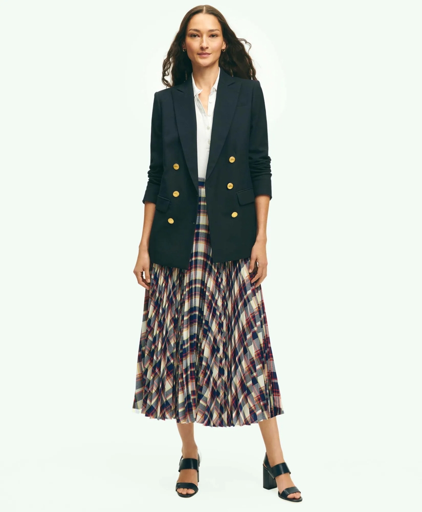 Pleated Madras Skirt, image 6