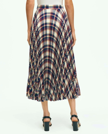 Pleated Madras Skirt, image 7