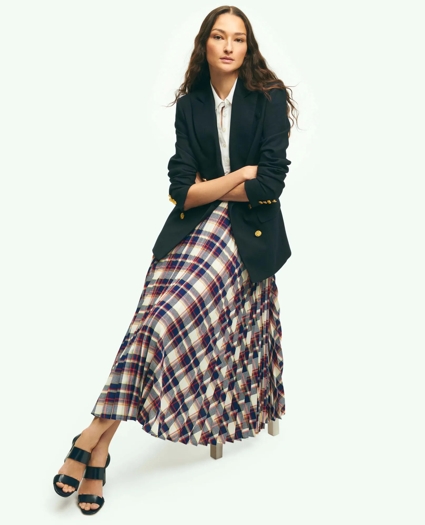 Pleated Madras Skirt, image 4