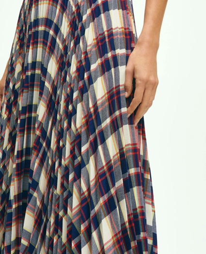 Pleated Madras Skirt, image 5