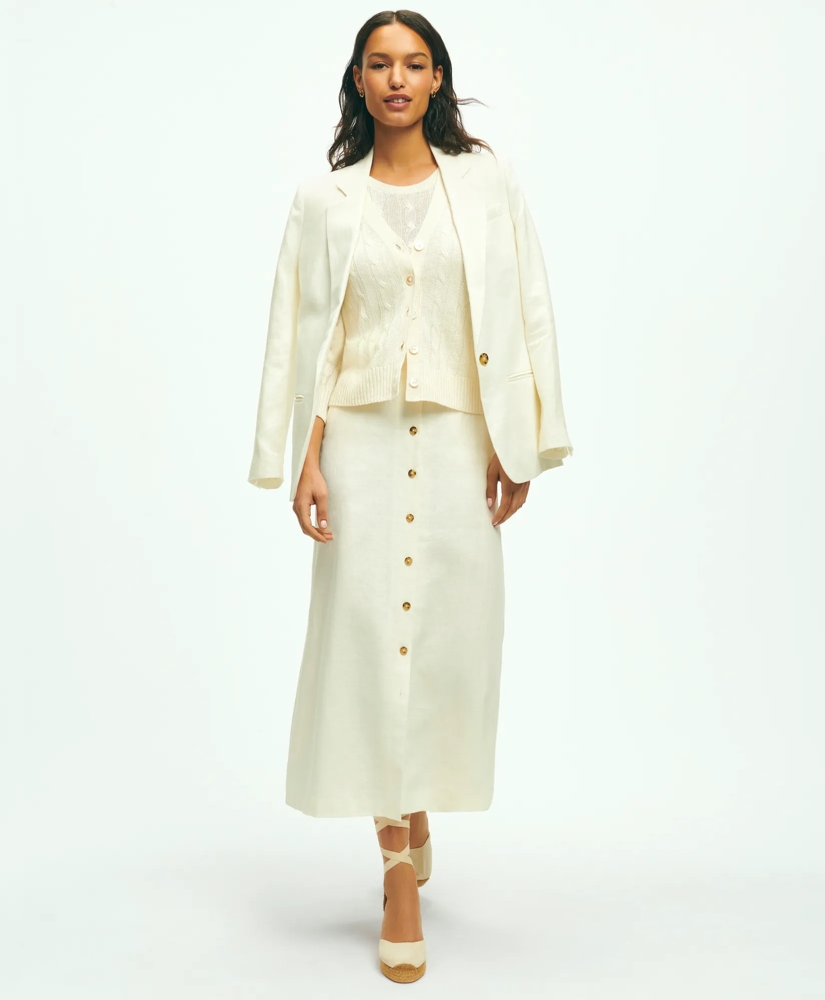 A-Line Linen Skirt, image 5