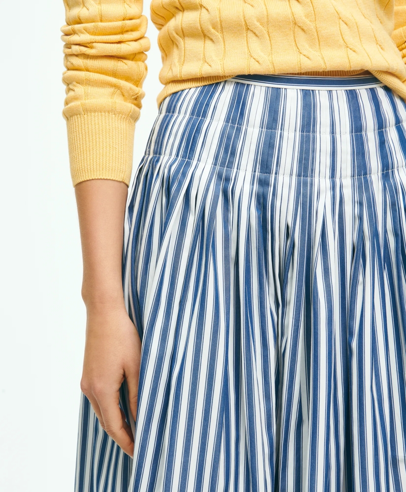 Striped A-Line Skirt In Cotton, image 5