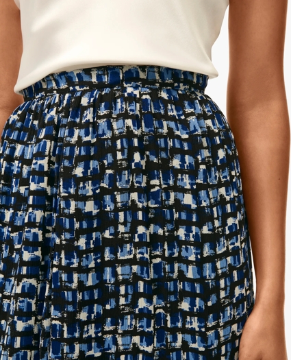 Signature Abstract Skirt in Pleated Chiffon, image 5