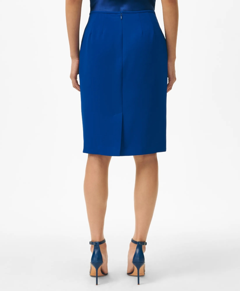 Pencil Skirt in Fine Twill Stretch Crepe, image 3