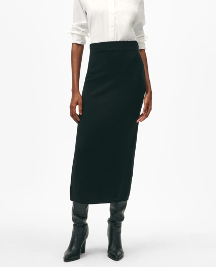 Knit Pencil Skirt in Merino Wool, image 2