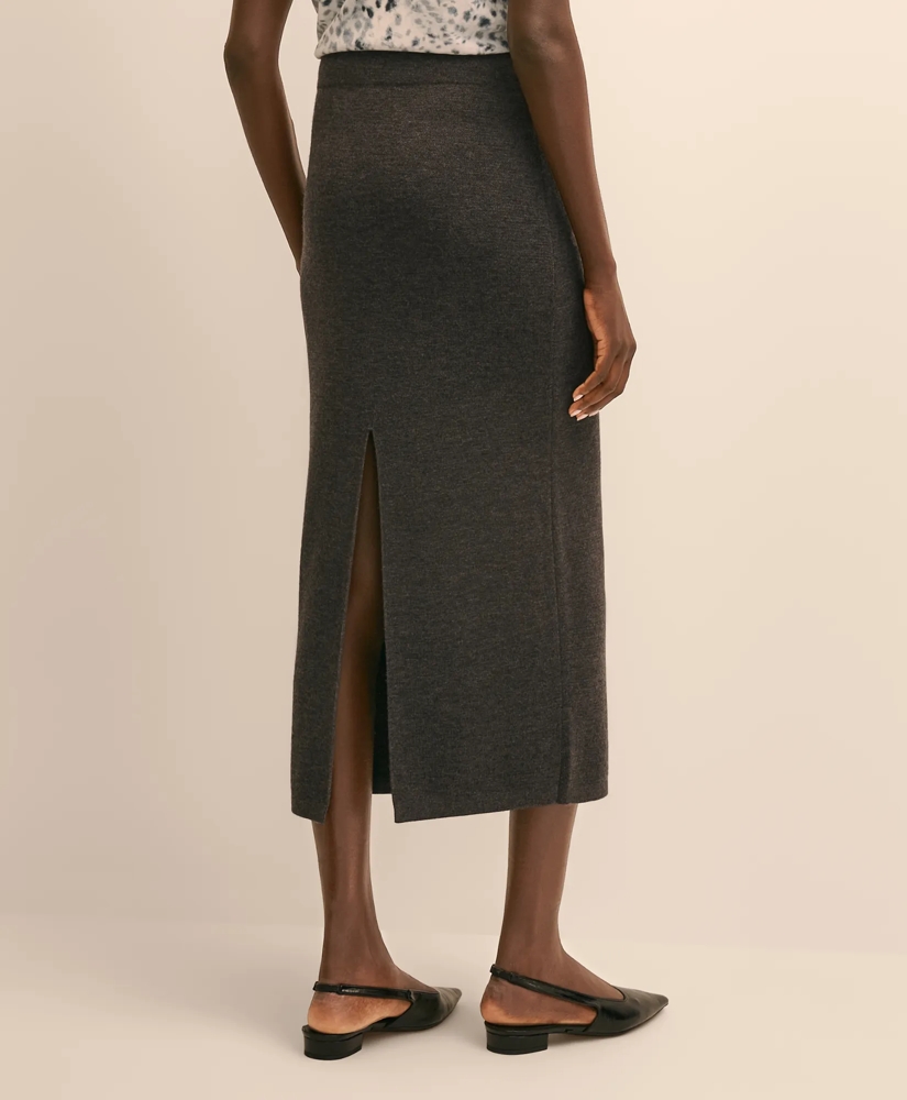 Knit Pencil Skirt in Merino Wool, image 3