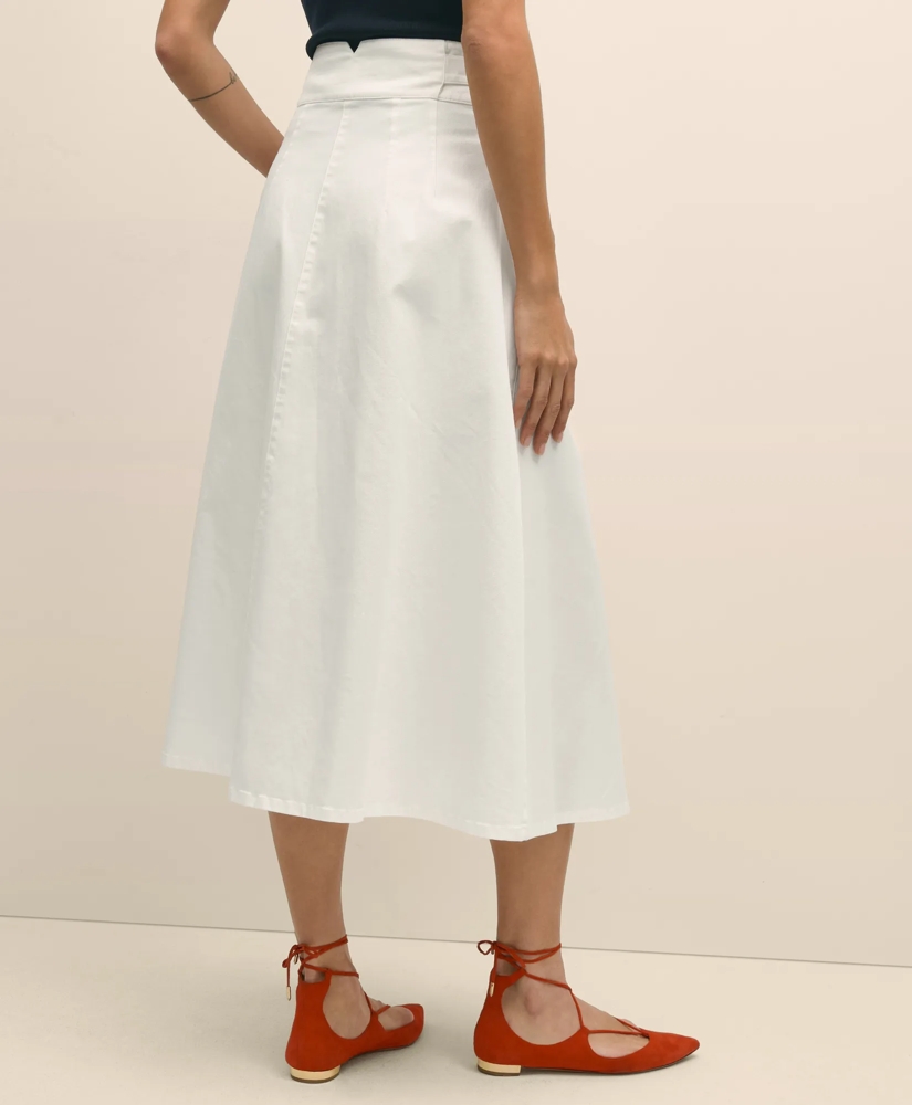 Gurkha Pleated Skirt in Cotton Blend, image 5
