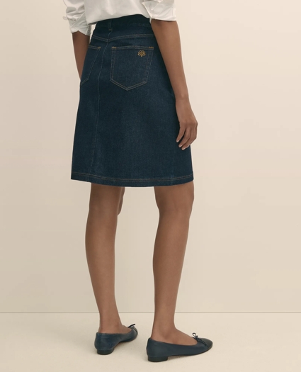 Denim Straight Skirt, image 5
