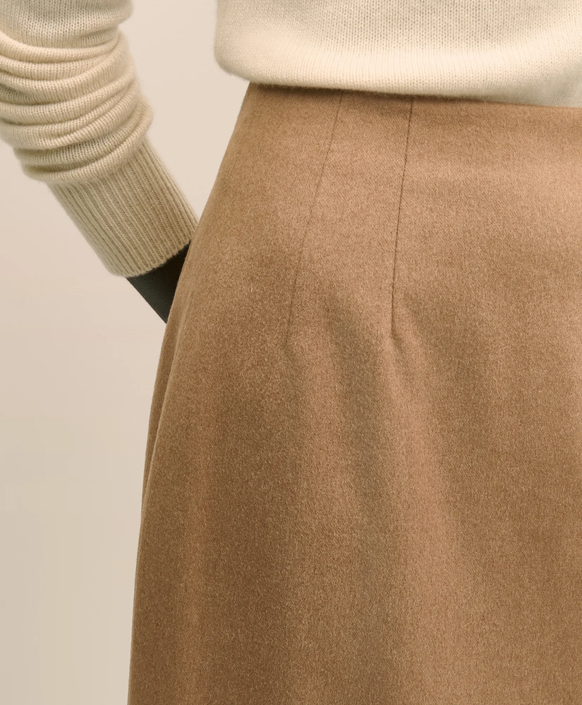 Camel Hair Pencil Skirt, image 3