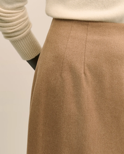 Camel Hair Pencil Skirt, image 3