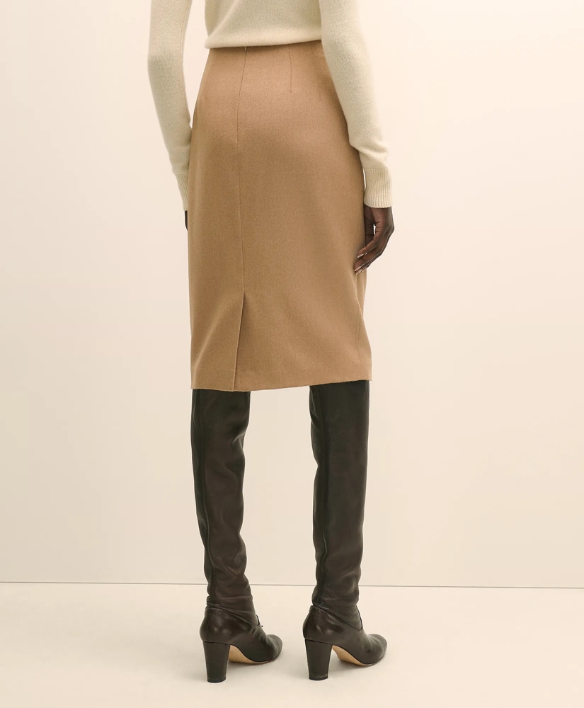 Camel Hair Pencil Skirt, image 4