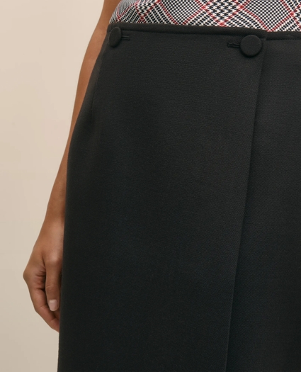 Wool Blend Wrap Skirt, image 4