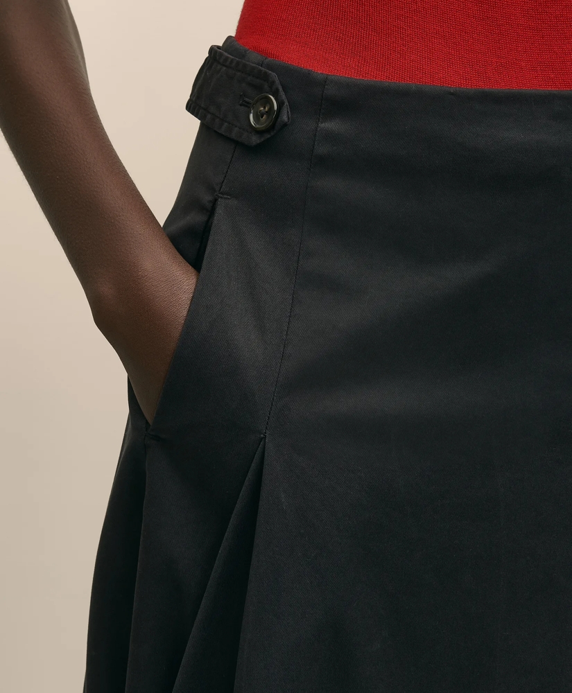Cotton Twill A-Line Skirt, image 3