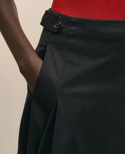 Cotton Twill A-Line Skirt, image 3