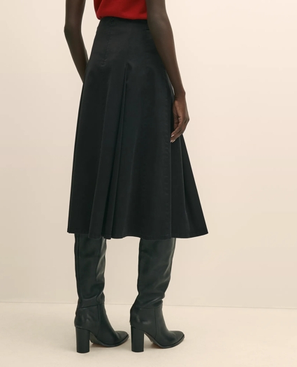 Cotton Twill A-Line Skirt, image 4