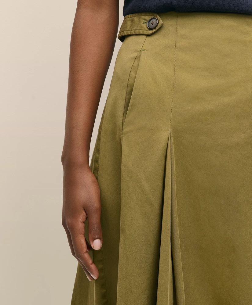 Cotton Twill A-Line Skirt, image 3