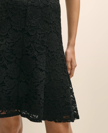 Cotton-Viscose Blend Fluted Lace Skirt, image 3