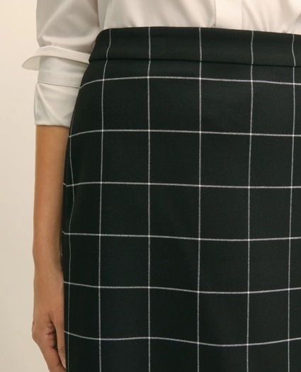 Windowpane Mini Skirt, image 3