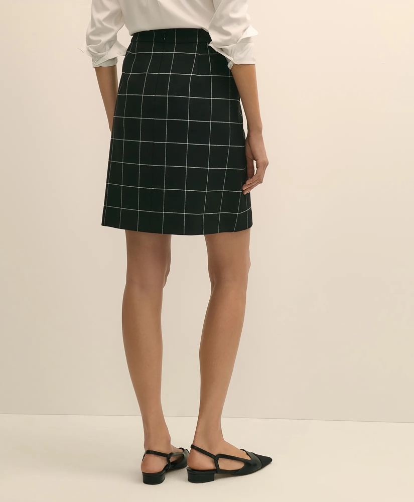Windowpane Mini Skirt, image 4