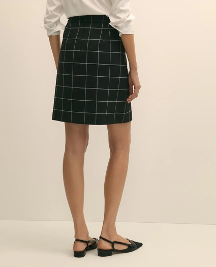 Windowpane Mini Skirt, image 4
