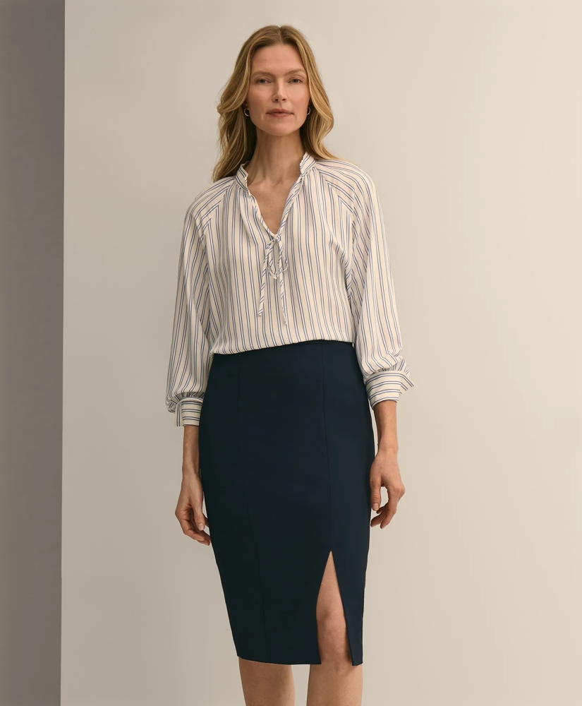Crepe Pencil Skirt, image 2