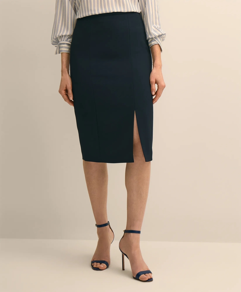 Crepe Pencil Skirt, image 3