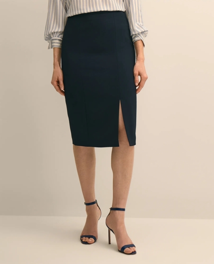 Crepe Pencil Skirt, image 3