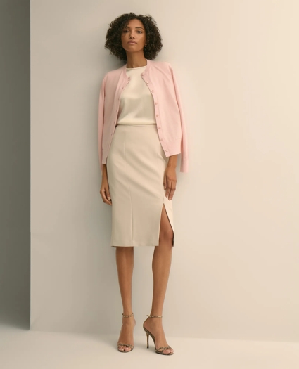 Crepe Pencil Skirt, image 1