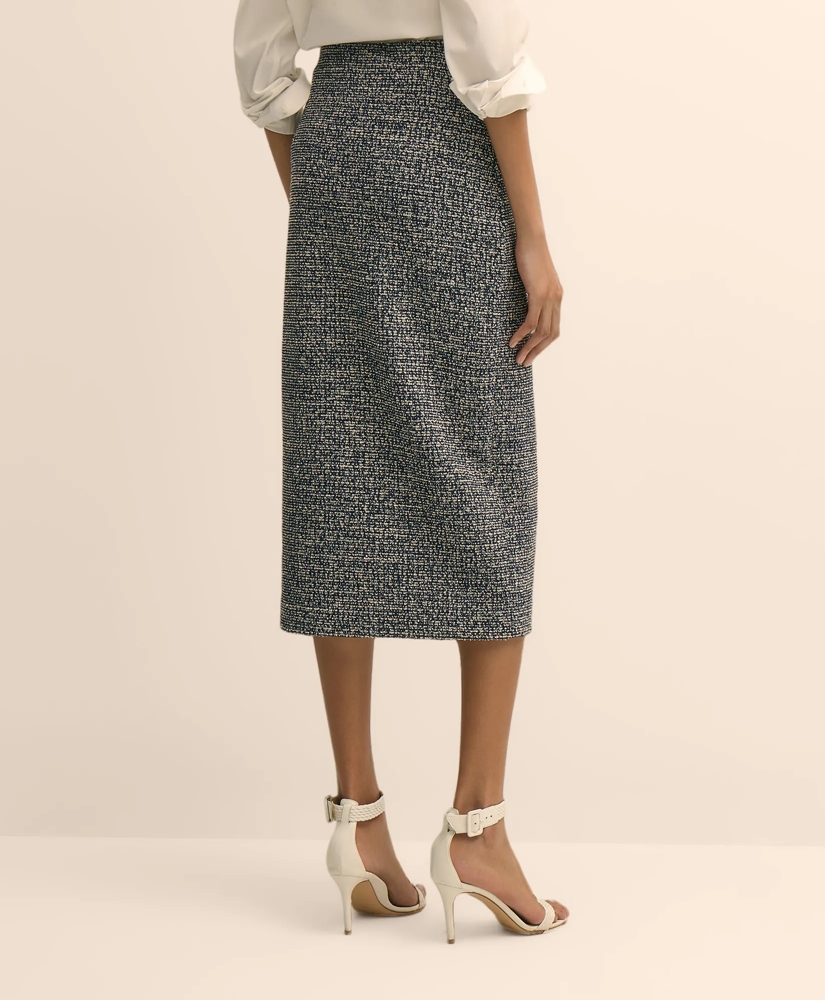 Buttoned Column Sweater Skirt, image 4