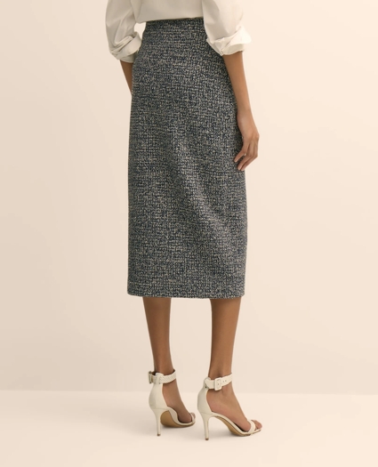 Buttoned Column Sweater Skirt, image 4
