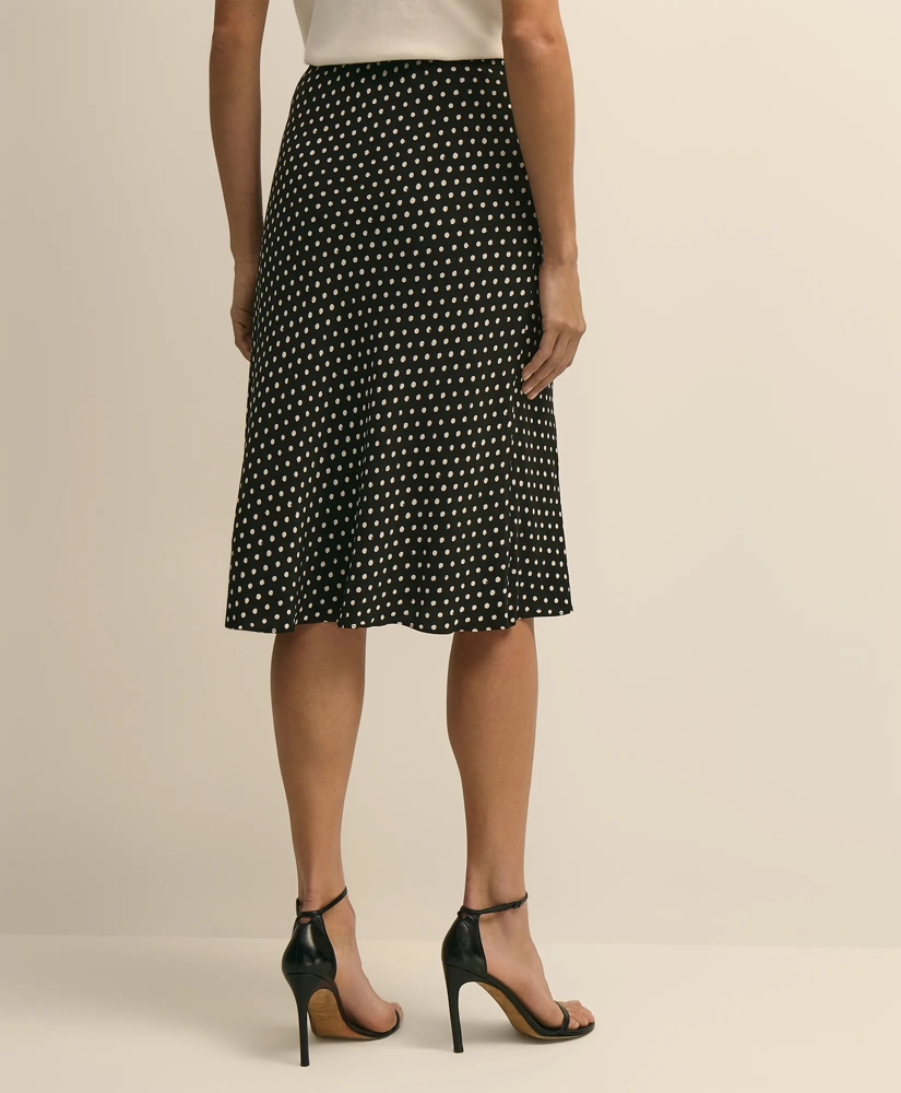 Dot-Print Slip Skirt, image 3