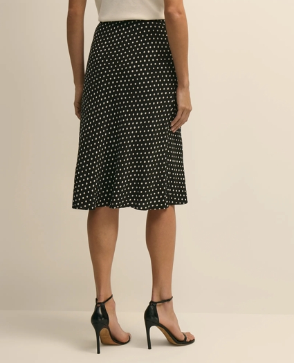 Dot-Print Slip Skirt, image 3