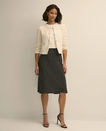 Dot-Print Slip Skirt, image 5