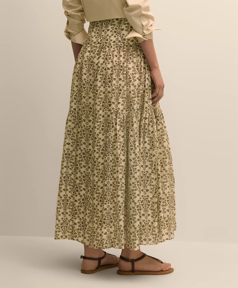 Mosaic Motif A-Line Skirt, image 5