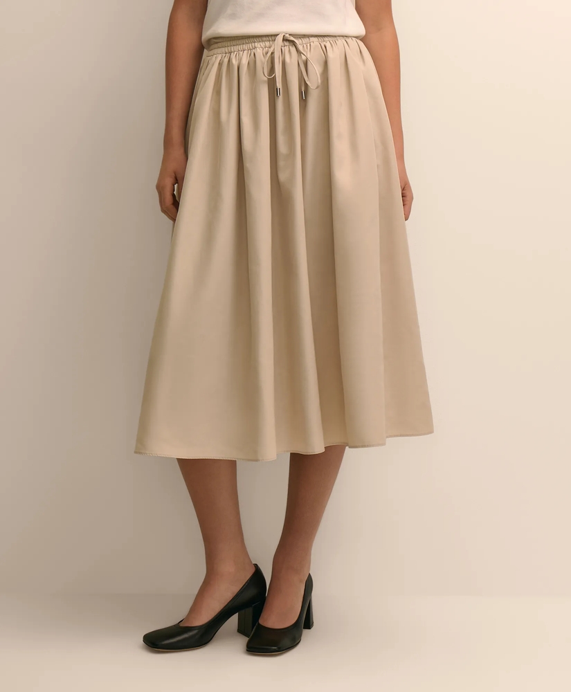 Taffeta Water-Resistant Drawstring Circle Skirt, image 2