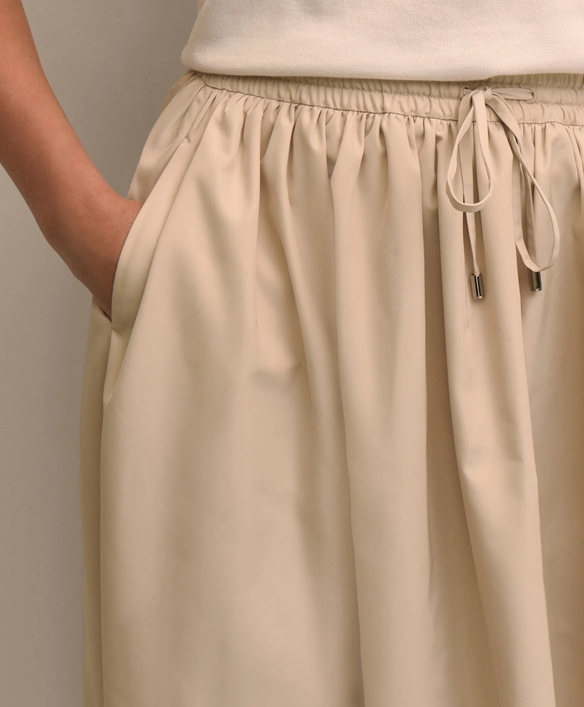 Taffeta Water-Resistant Drawstring Circle Skirt, image 3