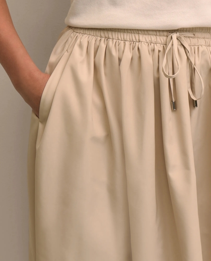 Taffeta Water-Resistant Drawstring Circle Skirt, image 3