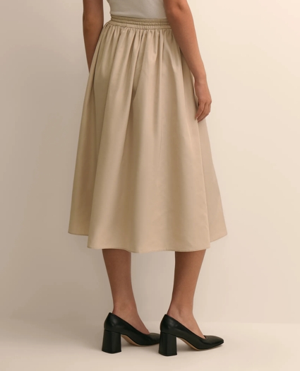 Taffeta Water-Resistant Drawstring Circle Skirt, image 4