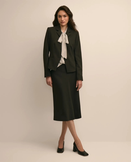 Crepe Bias-Cut Slip Skirt, image 1