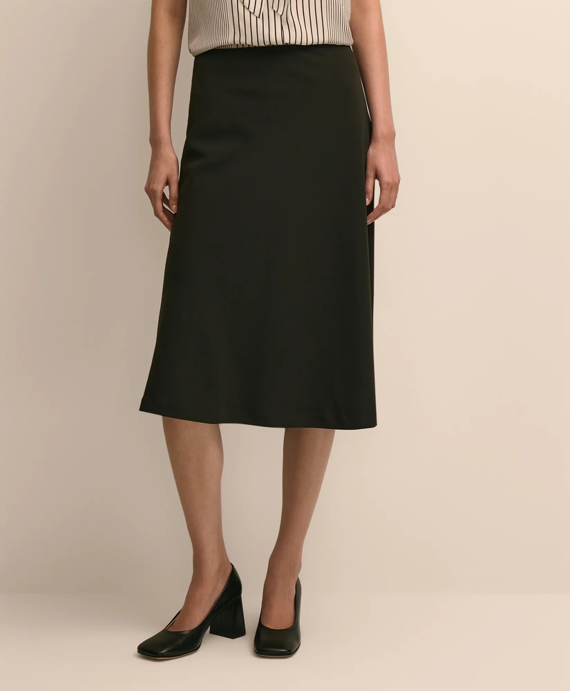 Crepe Bias-Cut Slip Skirt, image 2