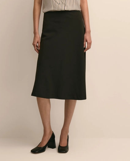 Crepe Bias-Cut Slip Skirt, image 2